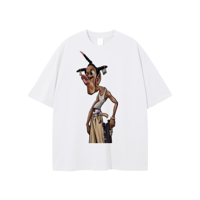 Streetwear Unisex Solid Color Loose Fit FOG T-Shirt
