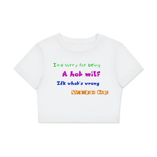 Women's Fitted Crop Tee | Bodycon T-Shirt