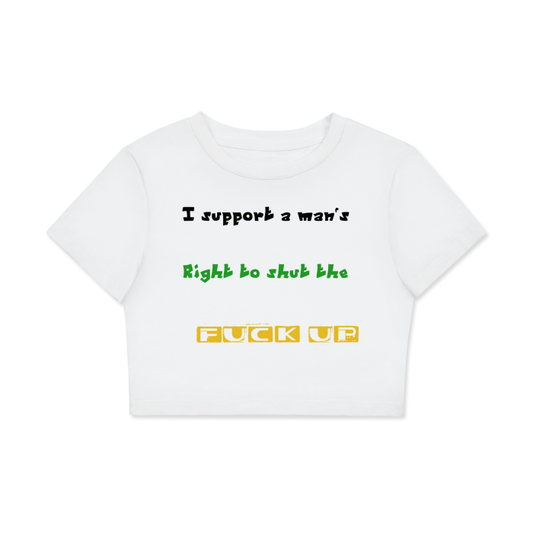 Women's Fitted Crop Tee | Bodycon T-Shirt