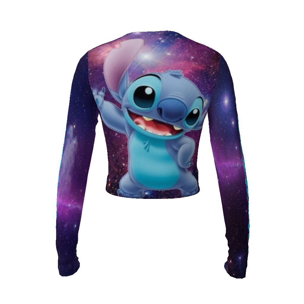 All-Over Print Women's Mesh Crop Top