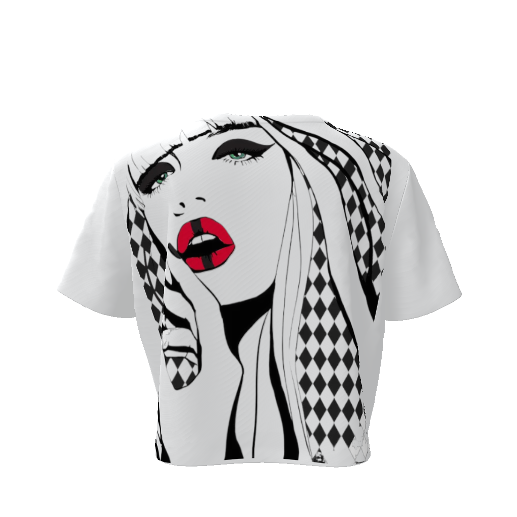 All-Over Print Women's Cropped Tee