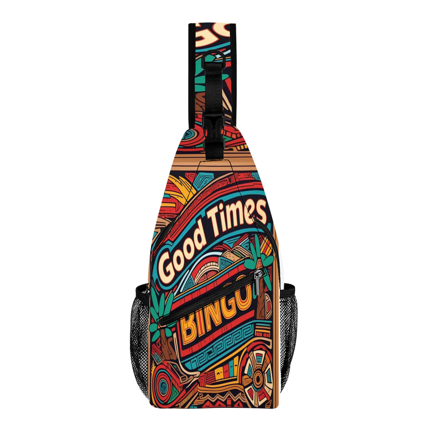 Streetwear All-Over Print Chest Bag