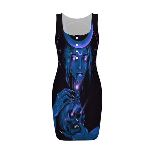 All-Over Print Women's Square Neck Bodycon Dress