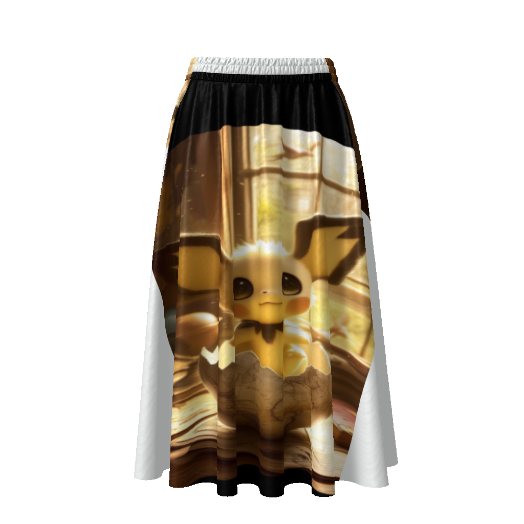 All-Over Print Women's Flared Midi Skirt