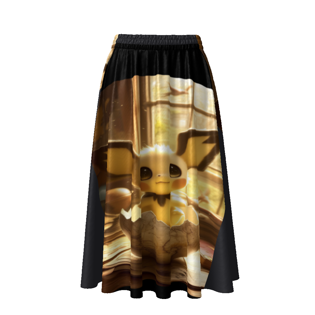 All-Over Print Women's Flared Midi Skirt
