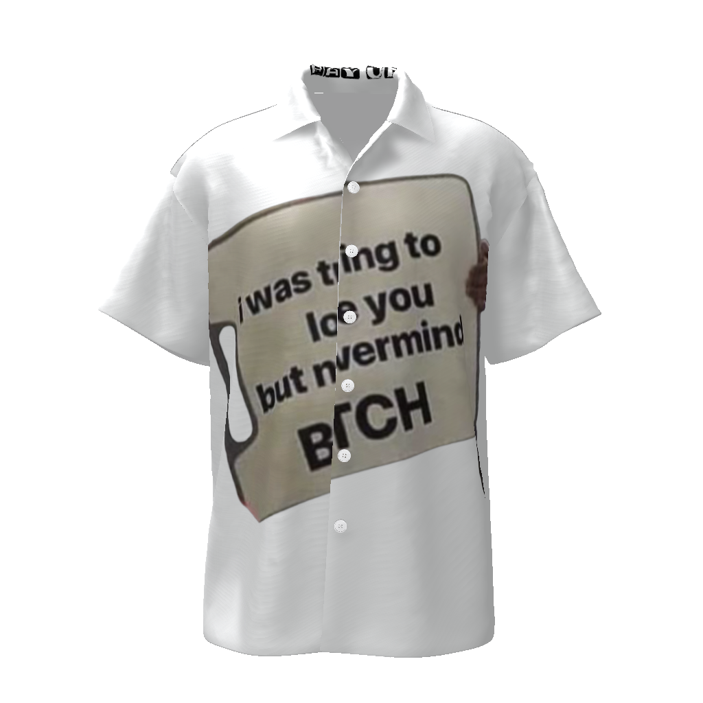 All-Over Print Men's  Lapel Collar Shirt