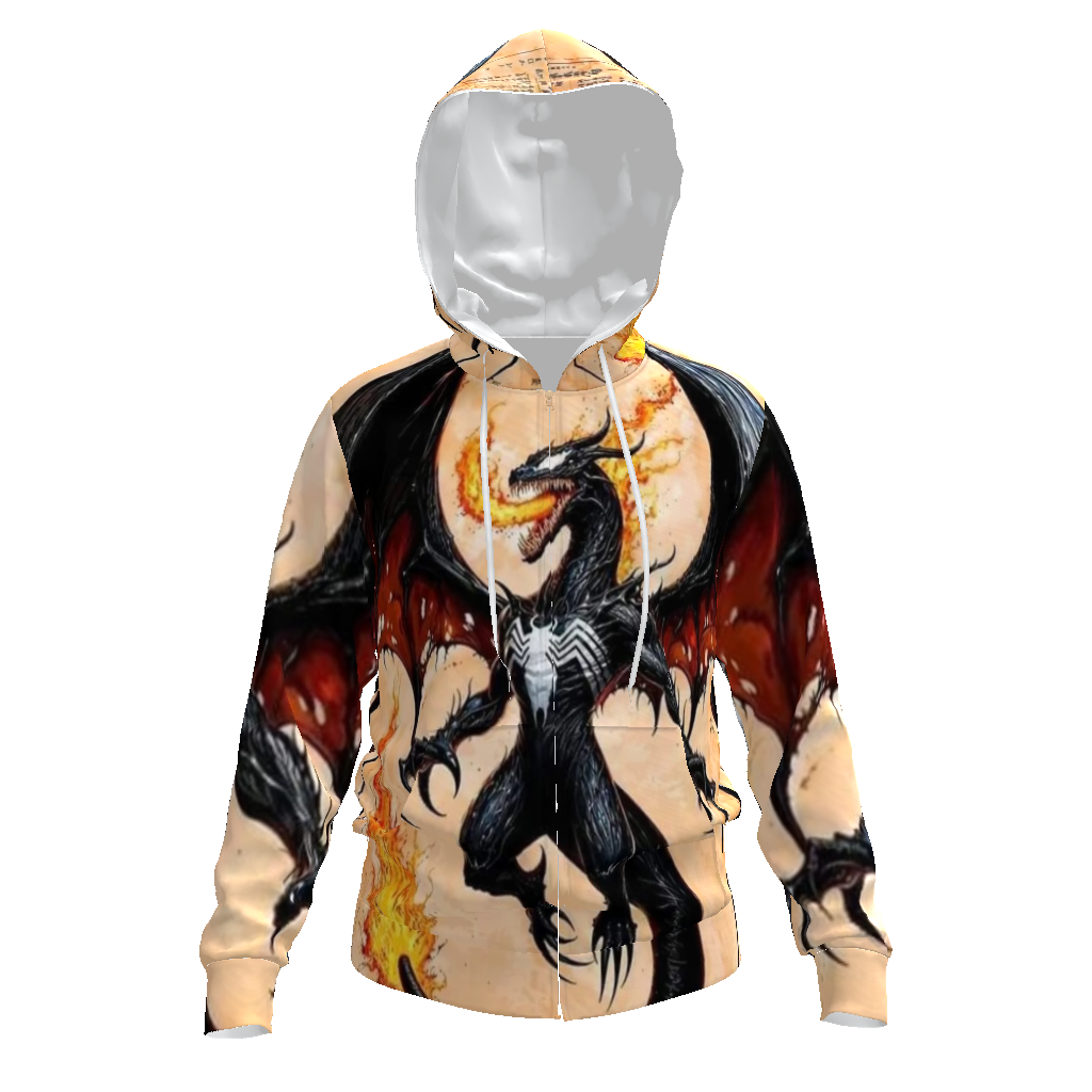 All-Over Print Men's Zip Hoodie