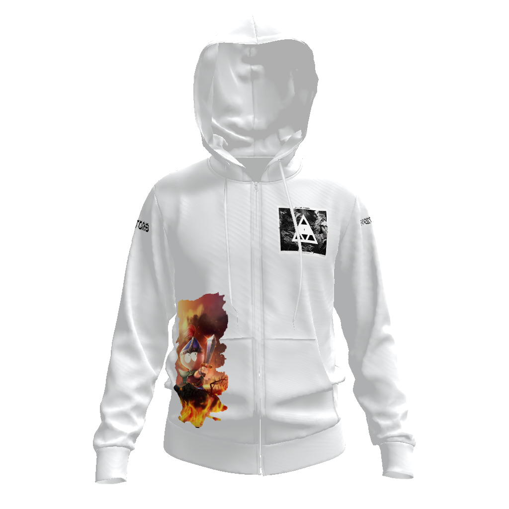All-Over Print Men's Zip Hoodie